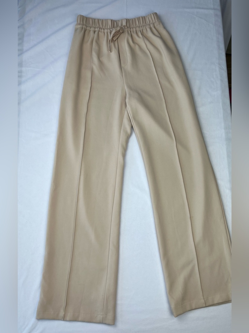 Treasure & Bond Neutral Beige Pull-On Trousers - Size XS